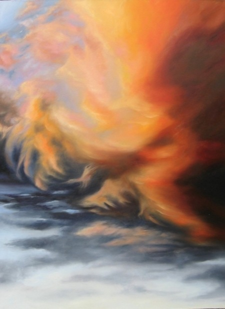 Inflamed 120 x 90 cms